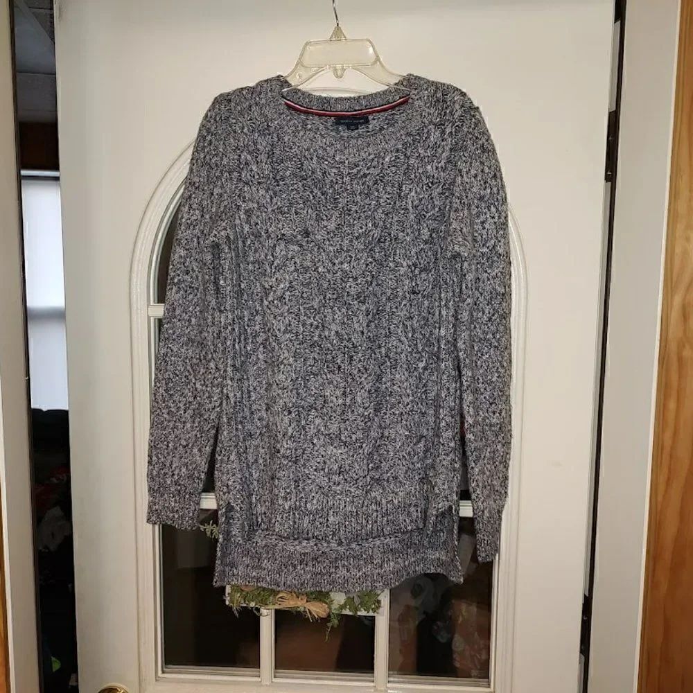 Tommy Hilfiger Blue Gray Sweater Women's Small